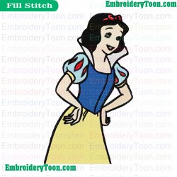 Snow White Embroidery Design 07