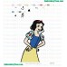 Snow White Embroidery Design 07