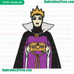 Snow White Embroidery Design 08