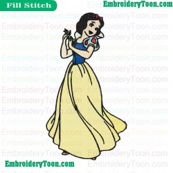 Snow White Embroidery Design 20