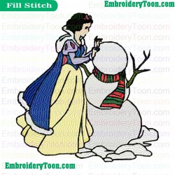 Snow White Embroidery Design 30