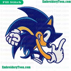 Sonic Embroidery Design 02