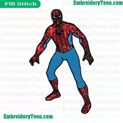 Spiderman Embroidery Design 02