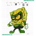 Sponge As Green Lantern Embroidery Design