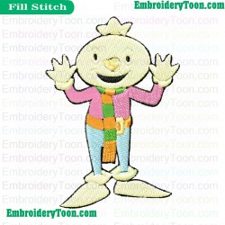 Spud Happy Embroidery Design