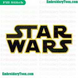 Star Wars Logo Embroidery Design