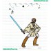 Star Wars Obi Wan Kenobi Embroidery Design