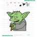 Star Wars Yoda Master Embroidery Design 05