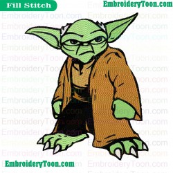 Star Wars Yoda Master Embroidery Design 06