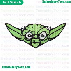 Star Wars Yoda Master Embroidery Design 07