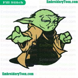 Star Wars Yoda Master Embroidery Design 09