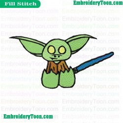 Star Wars Yoda Master Embroidery Design 11