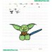 Star Wars Yoda Master Embroidery Design 11