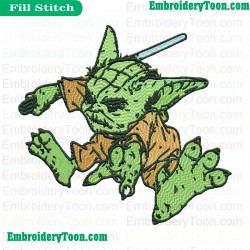 Star Wars Yoda Master Embroidery Design 12