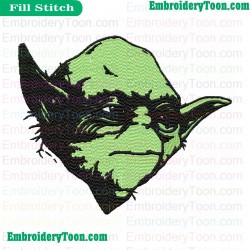 Star Wars Yoda Master Embroidery Design 13
