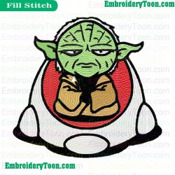 Star Wars Yoda Master Embroidery Design 15