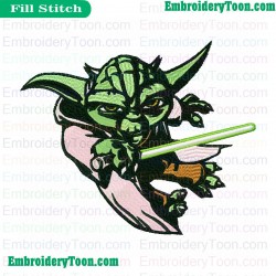 Star Wars Yoda Master Embroidery Design 16