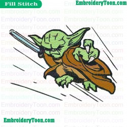 Star Wars Yoda Master Embroidery Design 17