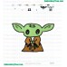 Star Wars Yoda Master Embroidery Design 20