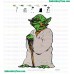 Star Wars Yoda Master Embroidery Design