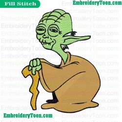 Star Wars Yoda Master Embroidery Design 22