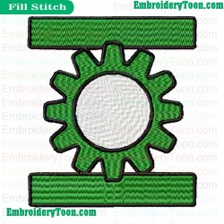 Steam Punk Green Lantern Embroidery Design