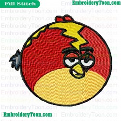 Stefan As Angry Birds Embroidery Design
