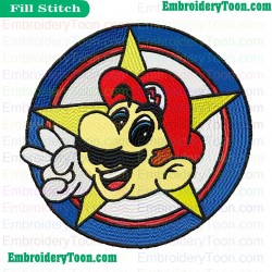 Super Mario Embroidery Design 02