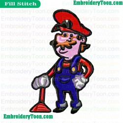Super Mario Embroidery Design 03