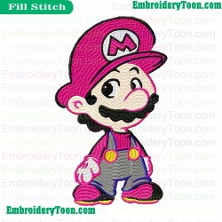 Super Mario Embroidery Design 06