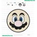 Super Mario Face Embroidery Design