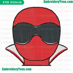 Super Sentai Embroidery Design 06