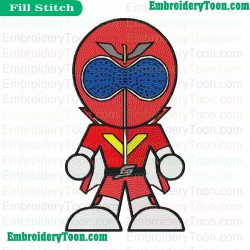 Super Sentai Embroidery Design 12