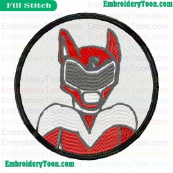 Super Sentai Embroidery Design