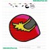 Super Sentai Face Embroidery Design 04