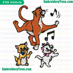 The Aristocats Embroidery Design 27