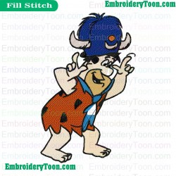 The Flintstones Embroidery Design 04