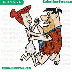 The Flintstones Embroidery Design 05