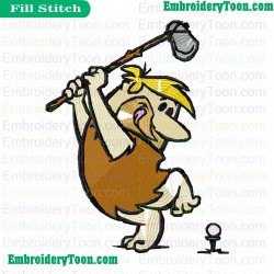 The Flintstones Embroidery Design 07