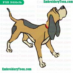 The Fox And The Hound Embroidery Design 08