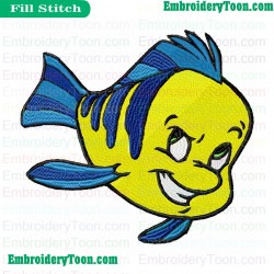 The Little Mermaid Embroidery Design 02