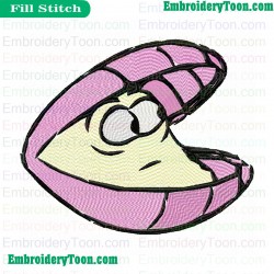 The Little Mermaid Embroidery Design 04