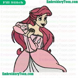 The Little Mermaid Embroidery Design 27