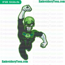 The Mask As Green Lantern Embroidery Design