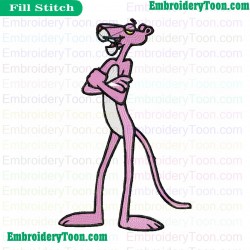 The Pink Panther Embroidery Design 05