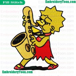 The Simpsons Embroidery Design 01