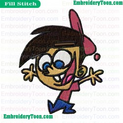 Timmy Turner Fulldown Embroidery Design