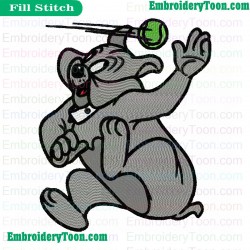 Tom And Jerry Dog Embroidery Design