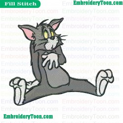 Tom And Jerry Embroidery Design