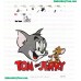 Tom And Jerry Funny Embroidery Design